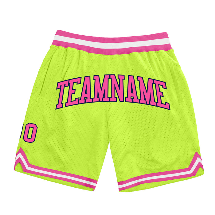 Custom Neon Green Shorts | Neon Green Basketball Shorts for Men Women ...