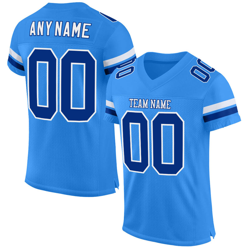 Custom Powder Blue Football Jerseys | Personalized Football Uniforms ...