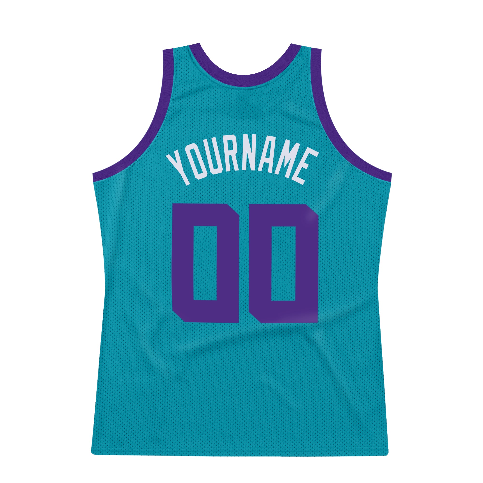 Custom Team White Basketball Purple Teal Rib-Knit Jersey Discount ...