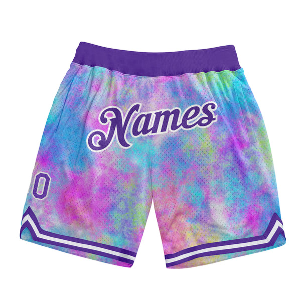 Custom Tie Dye Shorts | Personalized Tie Dye Athletic Basketball Shorts ...