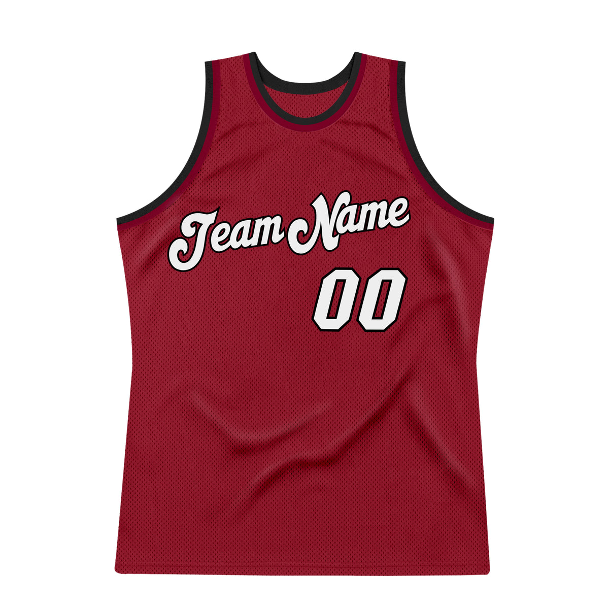 Custom Team Black Basketball White Maroon Rib-Knit Jersey Discount ...