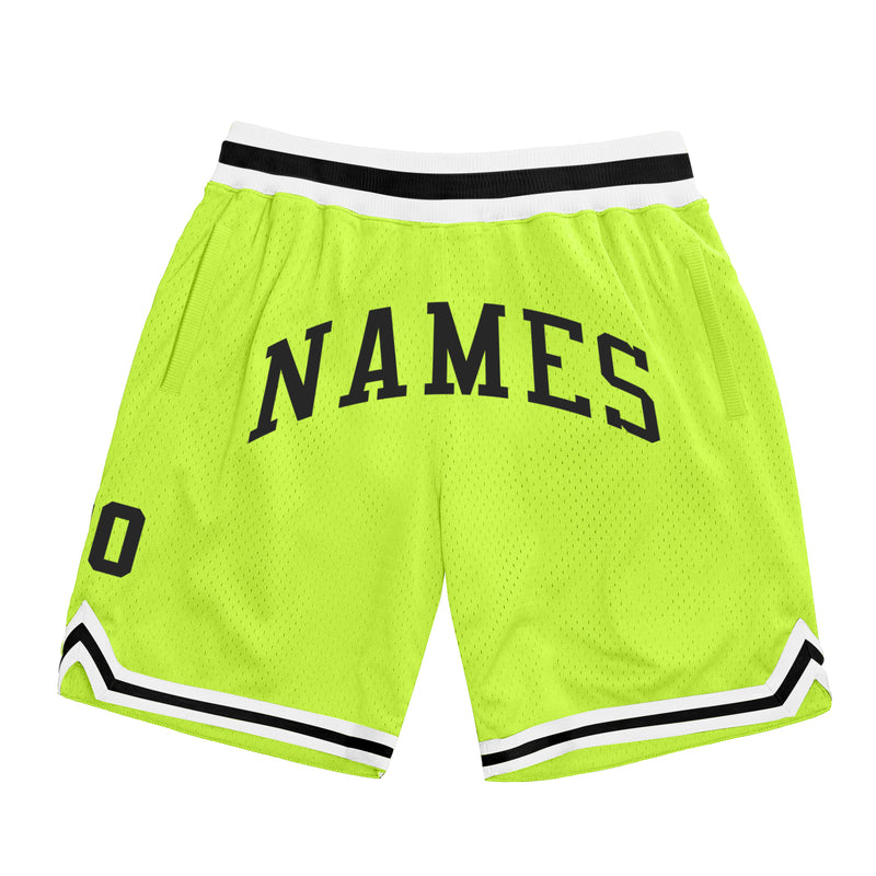 Custom Neon Green Shorts | Neon Green Basketball Shorts for Men Women ...