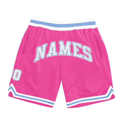 Custom Pink Shorts | Pink Basketball Shorts for Men Women - FansIdea