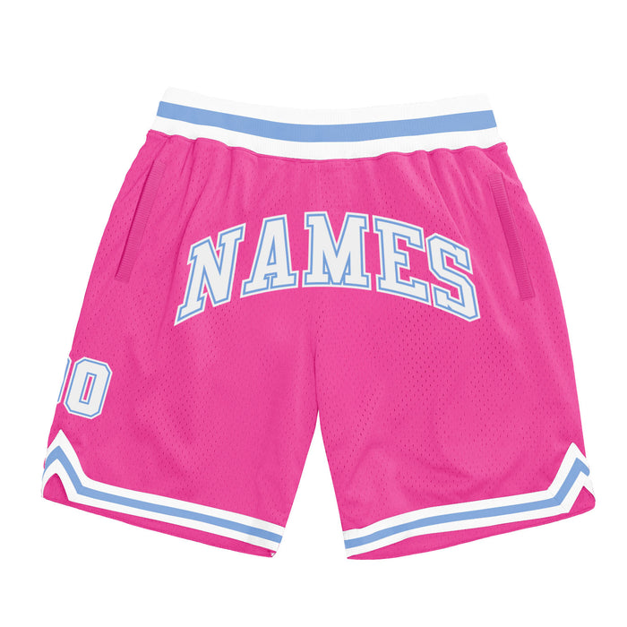 Custom Pink Shorts | Pink Basketball Shorts for Men Women - FansIdea