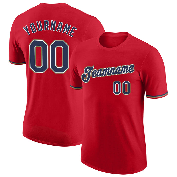 Custom Baseball Red T-shirts - No Minimum Custom Baseball Red T-shirts ...