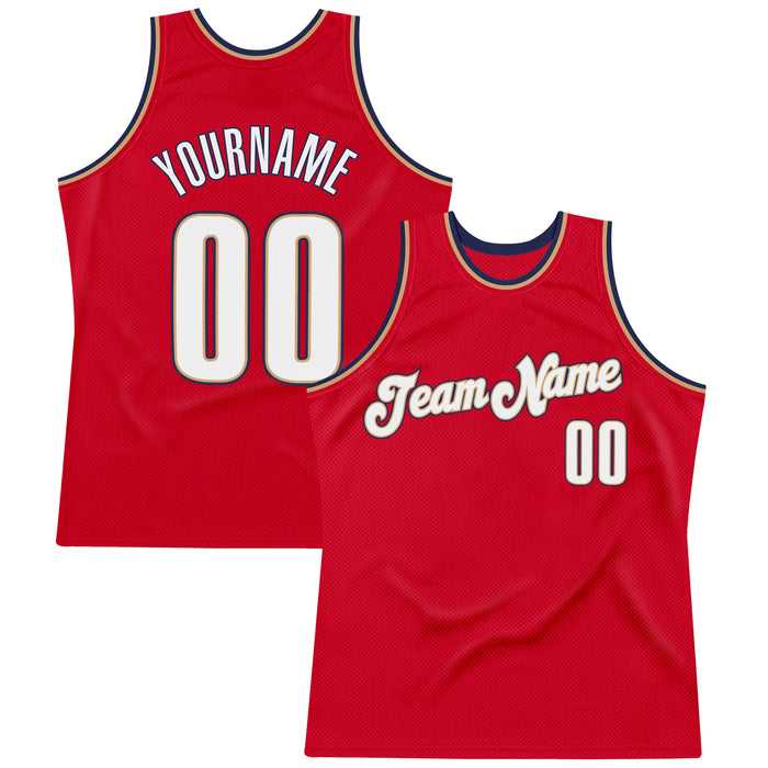 Custom Team Red Basketball Black Red Rib-Knit Jersey Discount - FansIdea