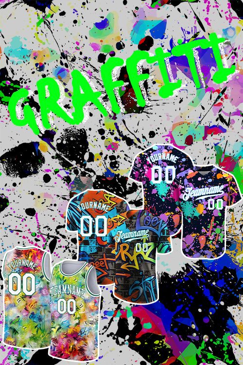 Custom Graffiti Art Basketball Jerseys