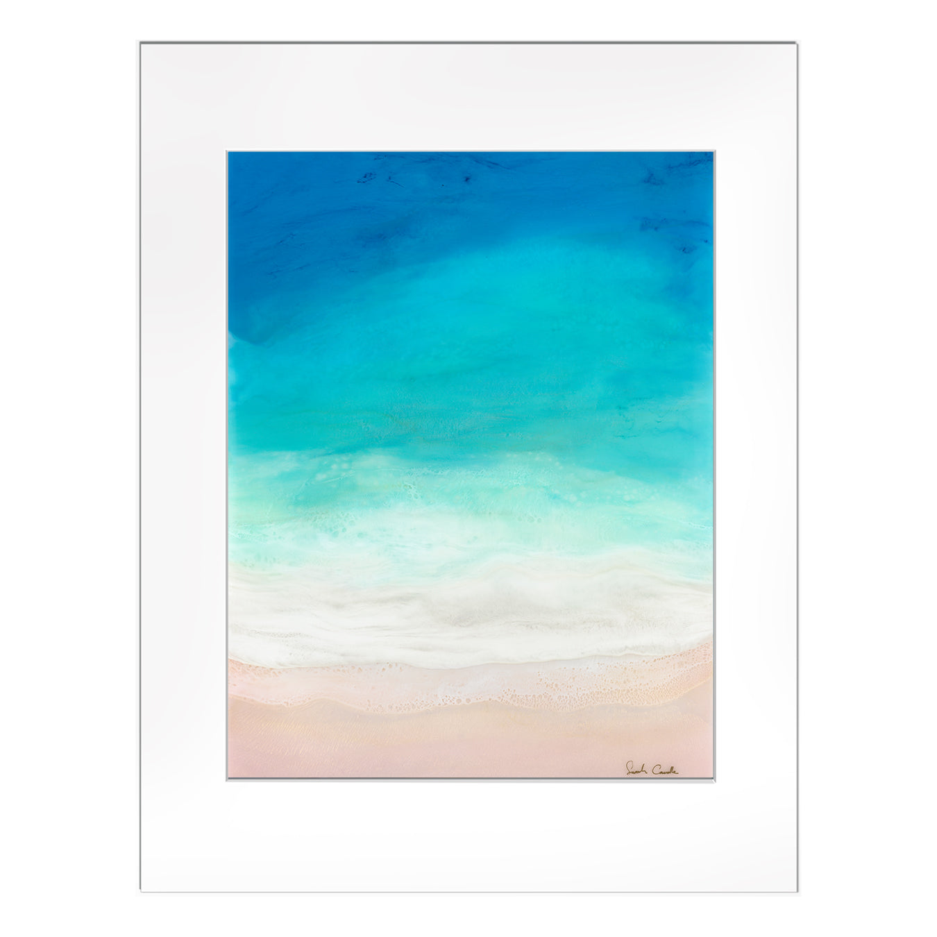 【Sarah Caudle / サラカードル】”Waves of Happiness”Matted Print 