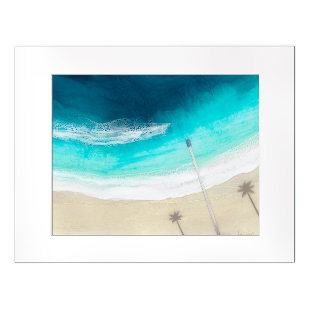 【Sarah Caudle / サラカードル】”Waikiki Beach”Matted Print