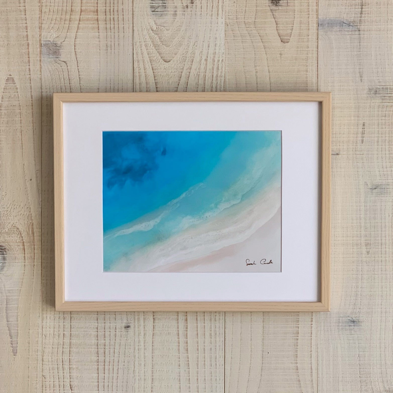 【Sarah Caudle / サラカードル】”Big Beach”Matted Print
