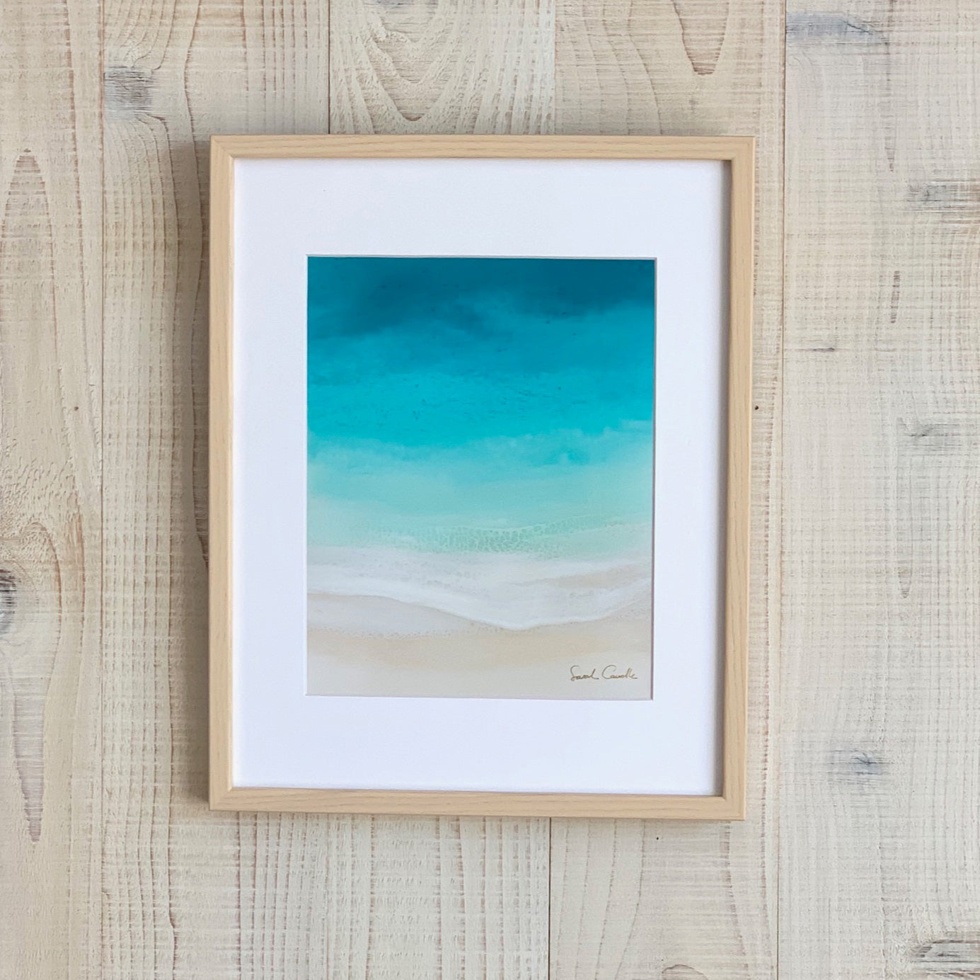 絵画/タペストリーSarah Caudle "Beach Dreaming" サラカードル