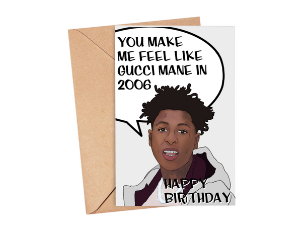 gucci birthday card