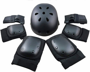 scooter knee pads and helmet