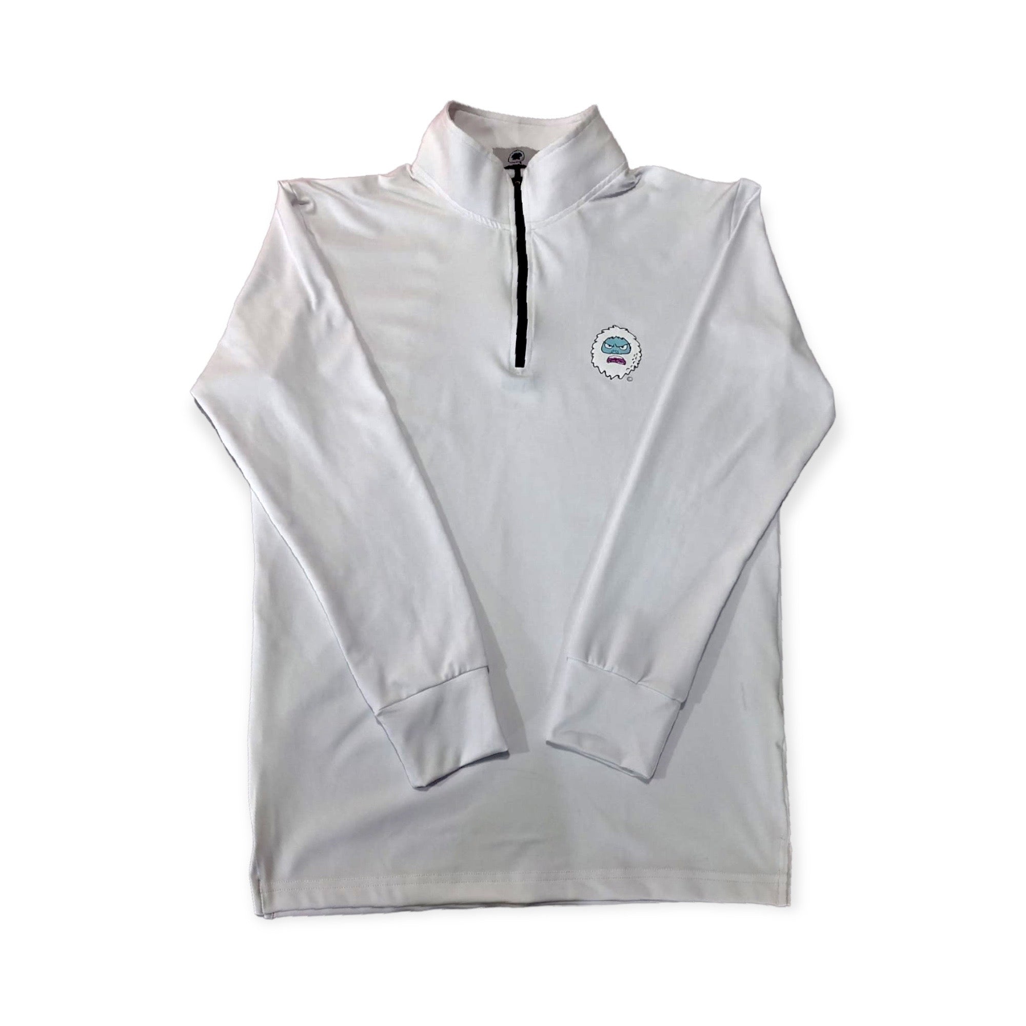 White Logo Quarterzip - countryclubdropouts product image