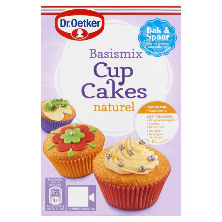 flauw Barmhartig chef Dr. Oetker Basic Mix Cupcakes Natural | Pantry
