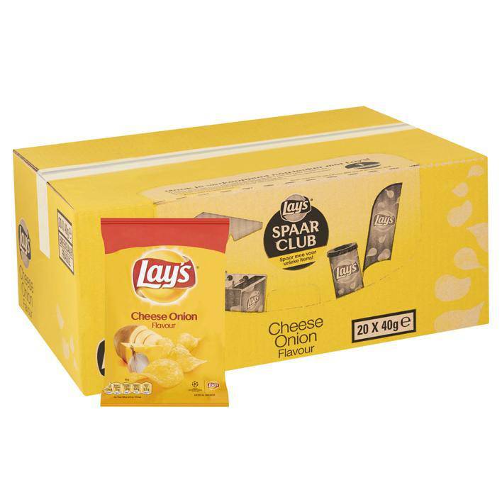 Lay's Chips Fromage Oignon (20x 40gr) - Grossiste