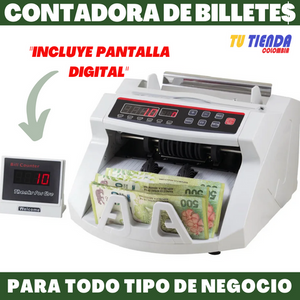 Contador de Billetes + Pantalla adicional – Tu Tienda Colombia