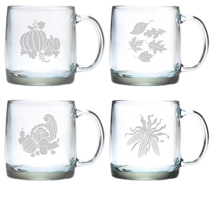 etched glass coffee mugs