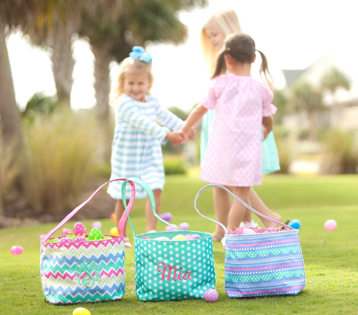 Dots Easter Bucket - Pink