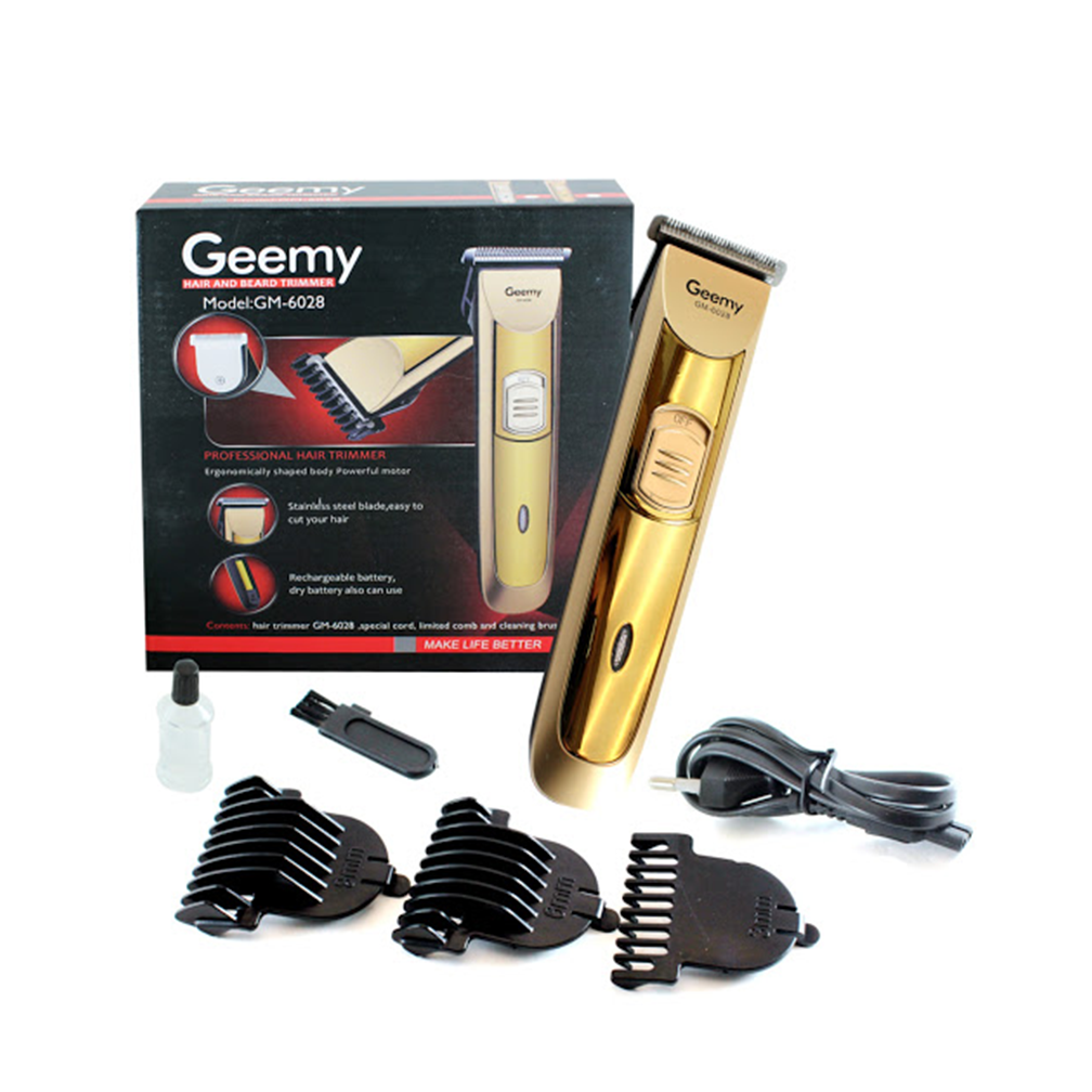 Hair Care - Geemy Rechargeable Hair And Beard Trimmer GM 6028 – The Doodads
