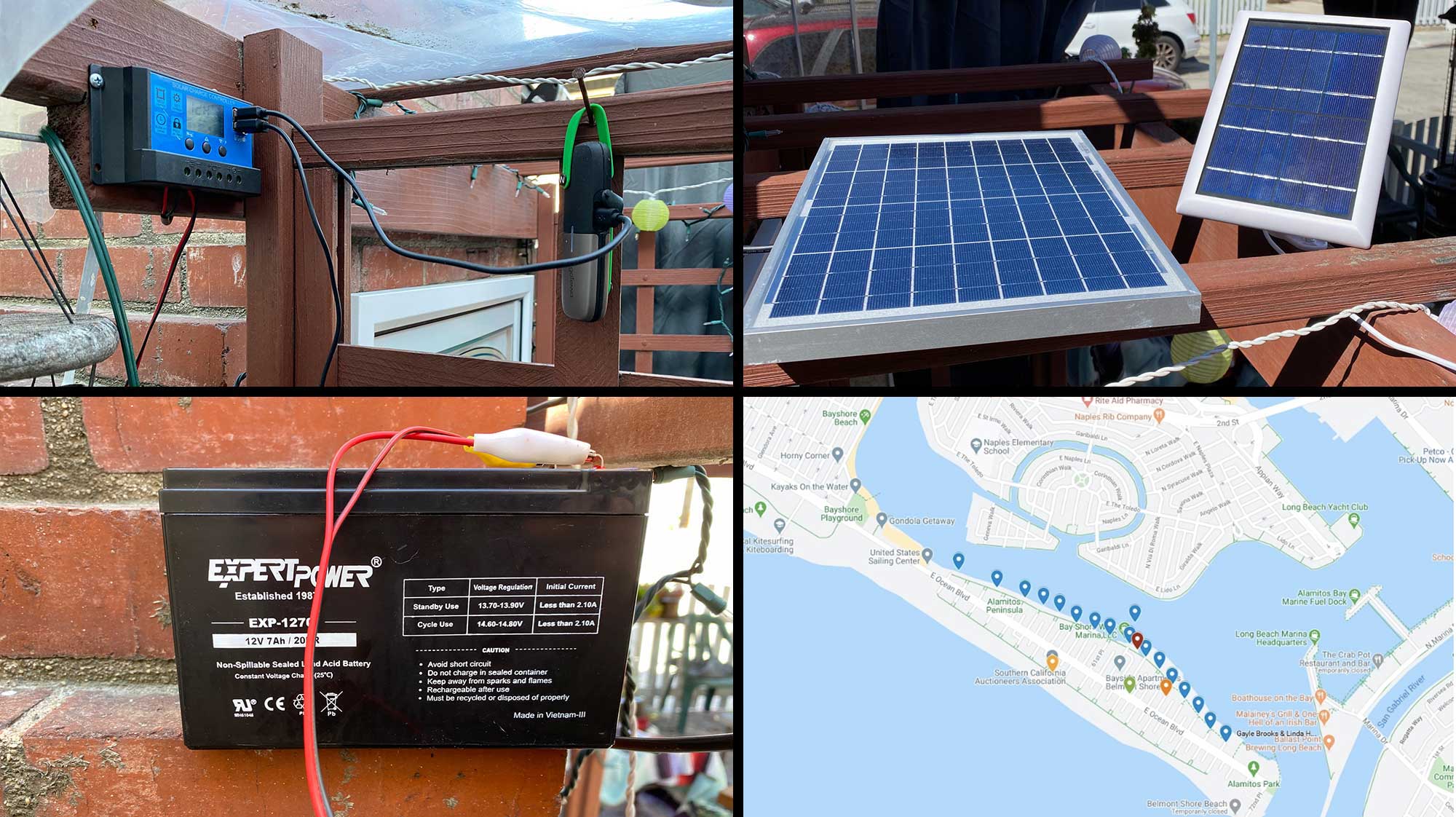 Long Beach ambassador, solar panels, and node map