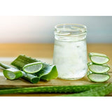Aloe Vera juice that soothes of the skin and leave it healthy after exfoliating