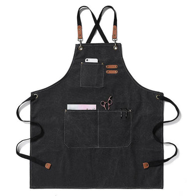 Personalized Durable Canvas Shop Apron Embroidered Name or Text
