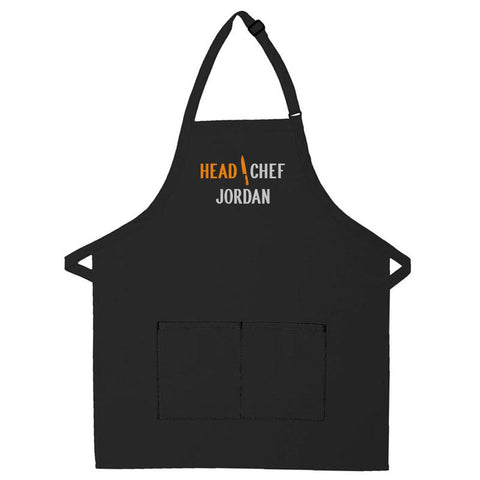 Personalized Matching Aprons & Potholders - Chef & Junior Chef