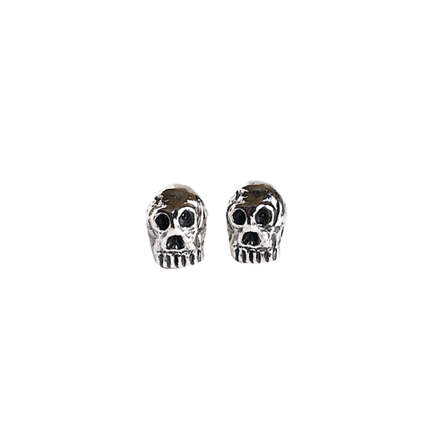 tiny skull stud earrings