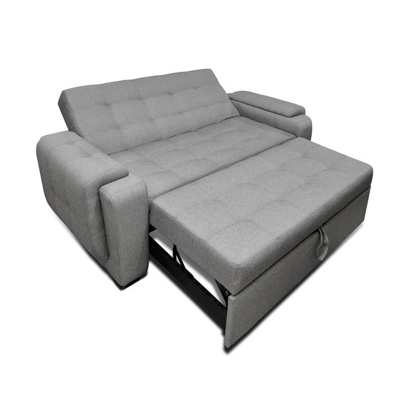 Sofacama Multifuncional Vignelli Tela Lino Gris | Bylmo Colombia