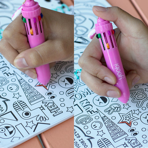 Get Creative With 10 Colors in 1 Pen