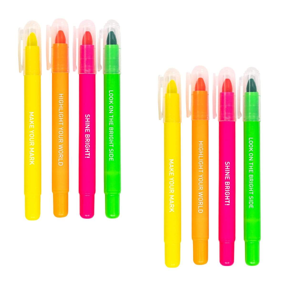 Gel Highlighters, 4 Pack - Set of 2