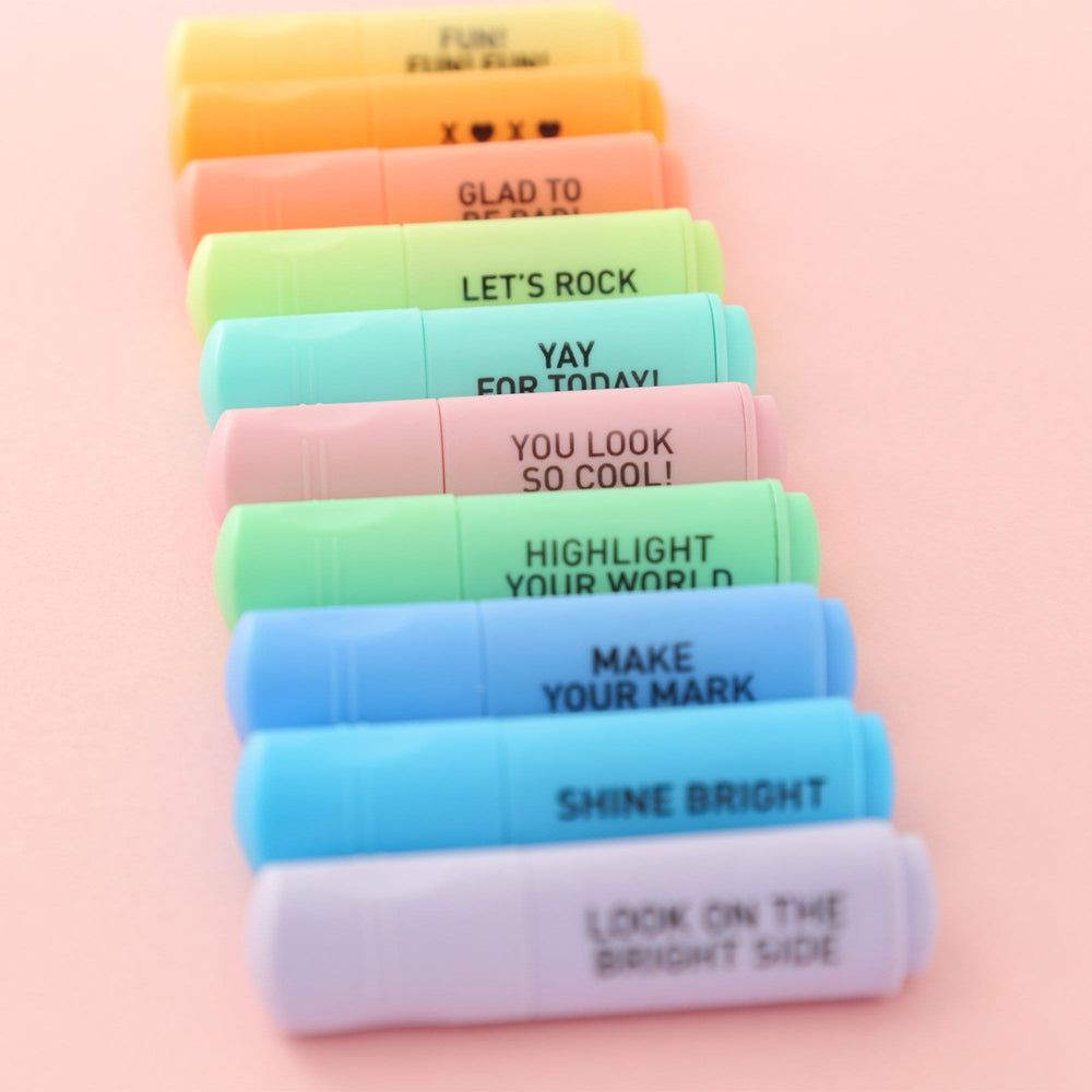 mini pastel highlighters