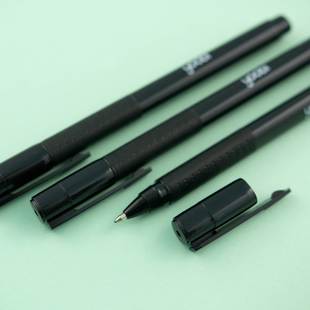 black pens