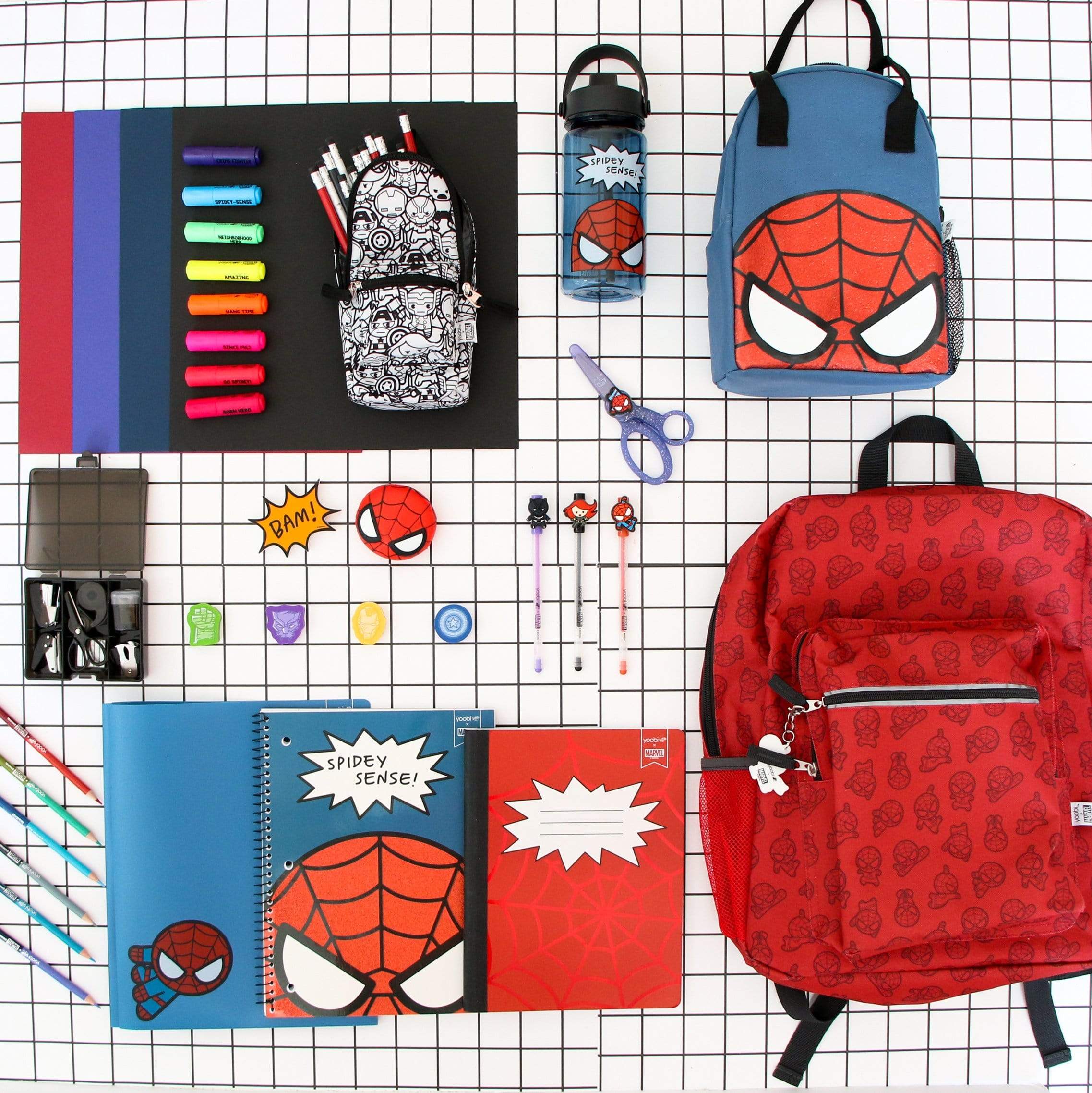 Yoobi x Marvel Spider-Man Red Backpack