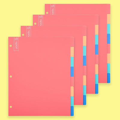 1 Inch Binder, 4 Pack - Multicolor