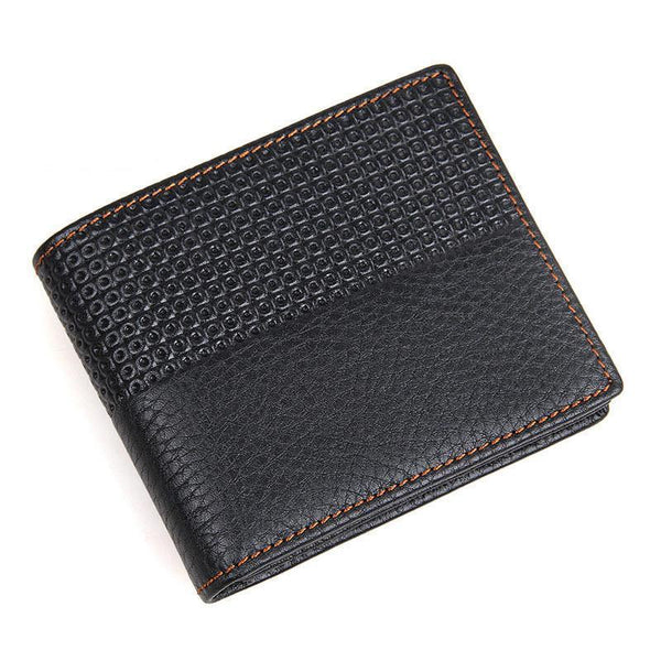 Vegan Leather Vintage Design Wallet with Coin Zip