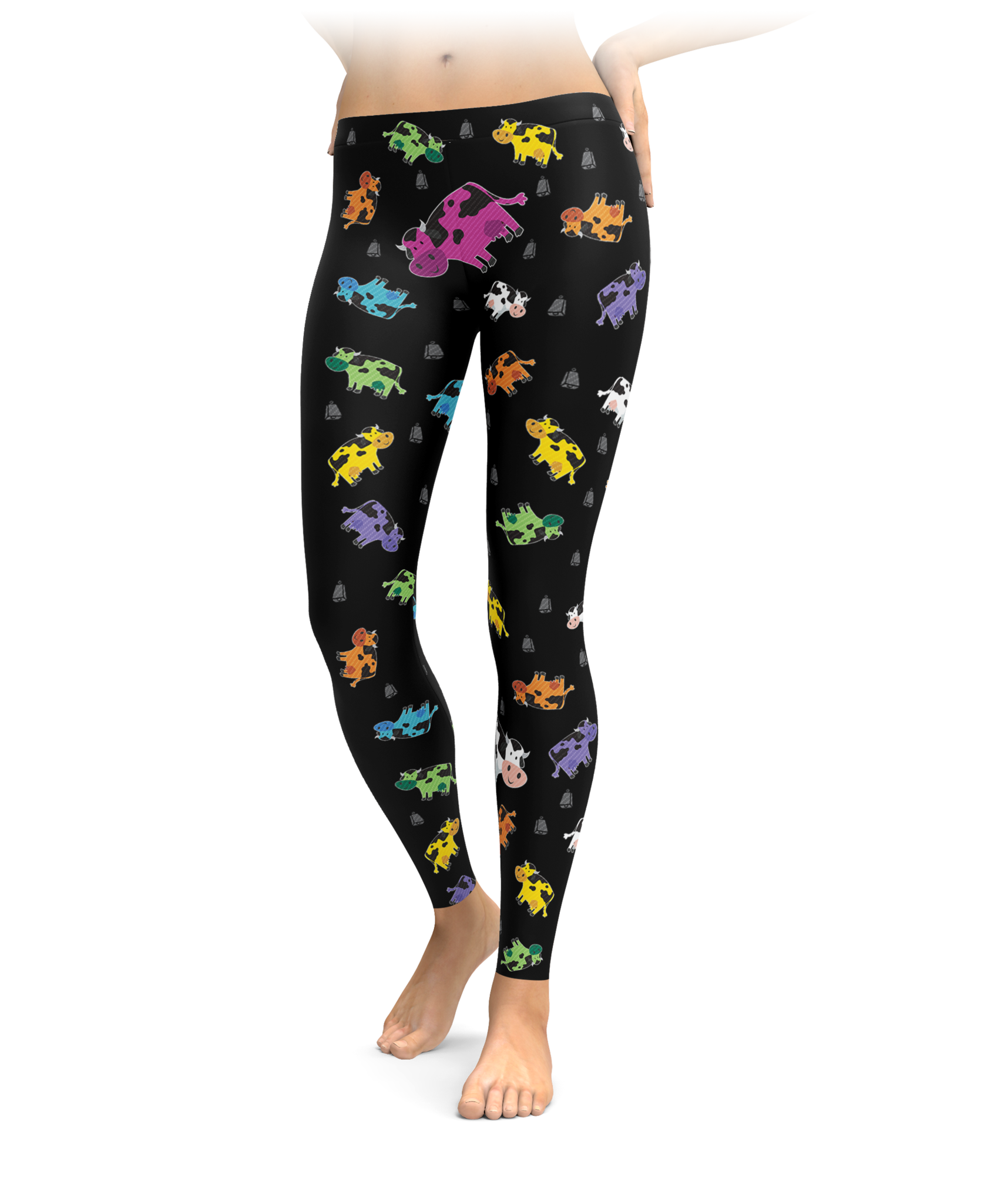 Colorful Cow Leggings