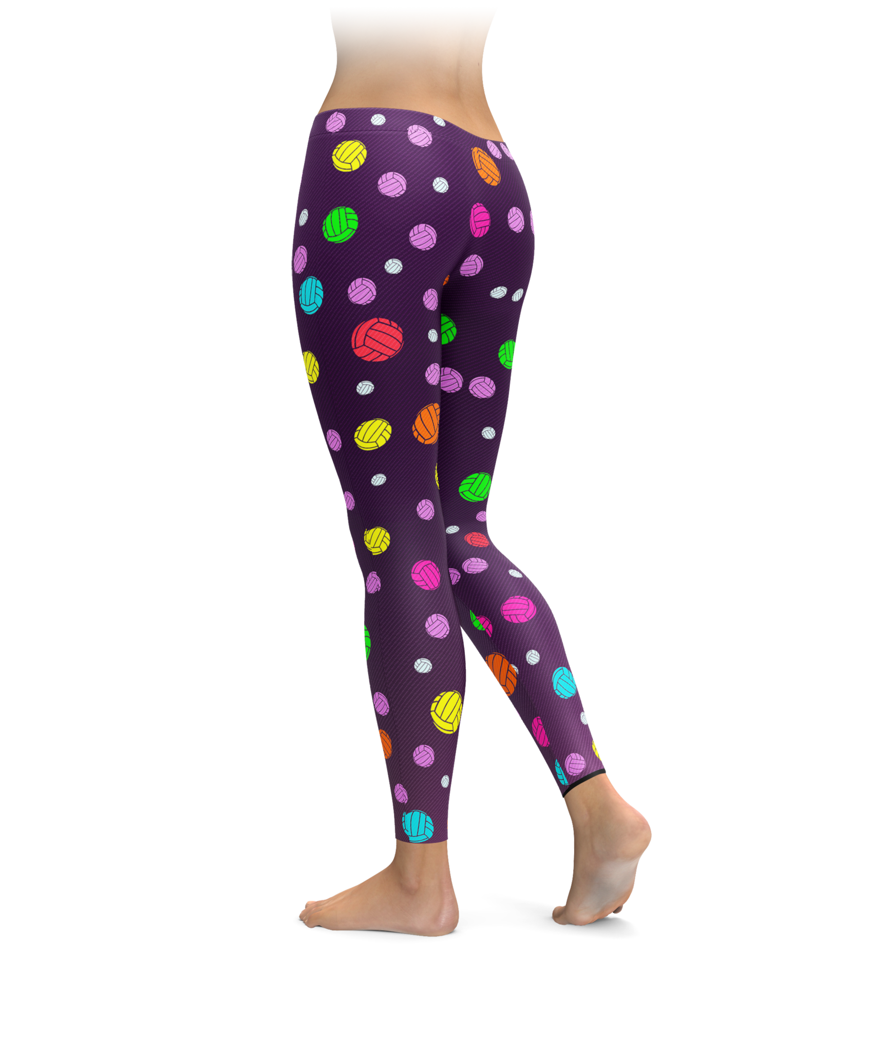 Colorful Volleyball Leggings