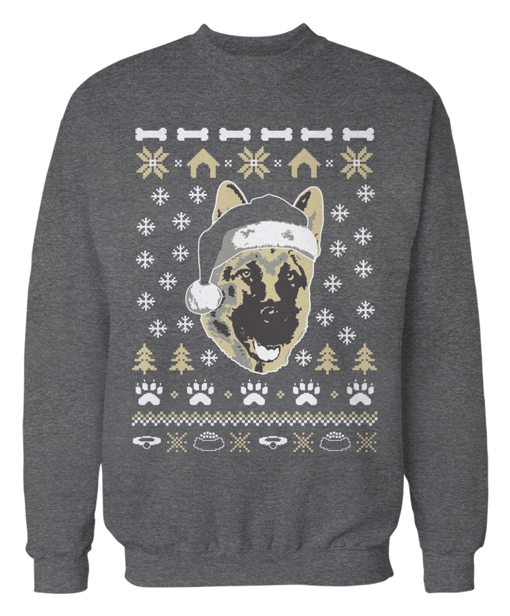 german shepherd christmas sweatshirt