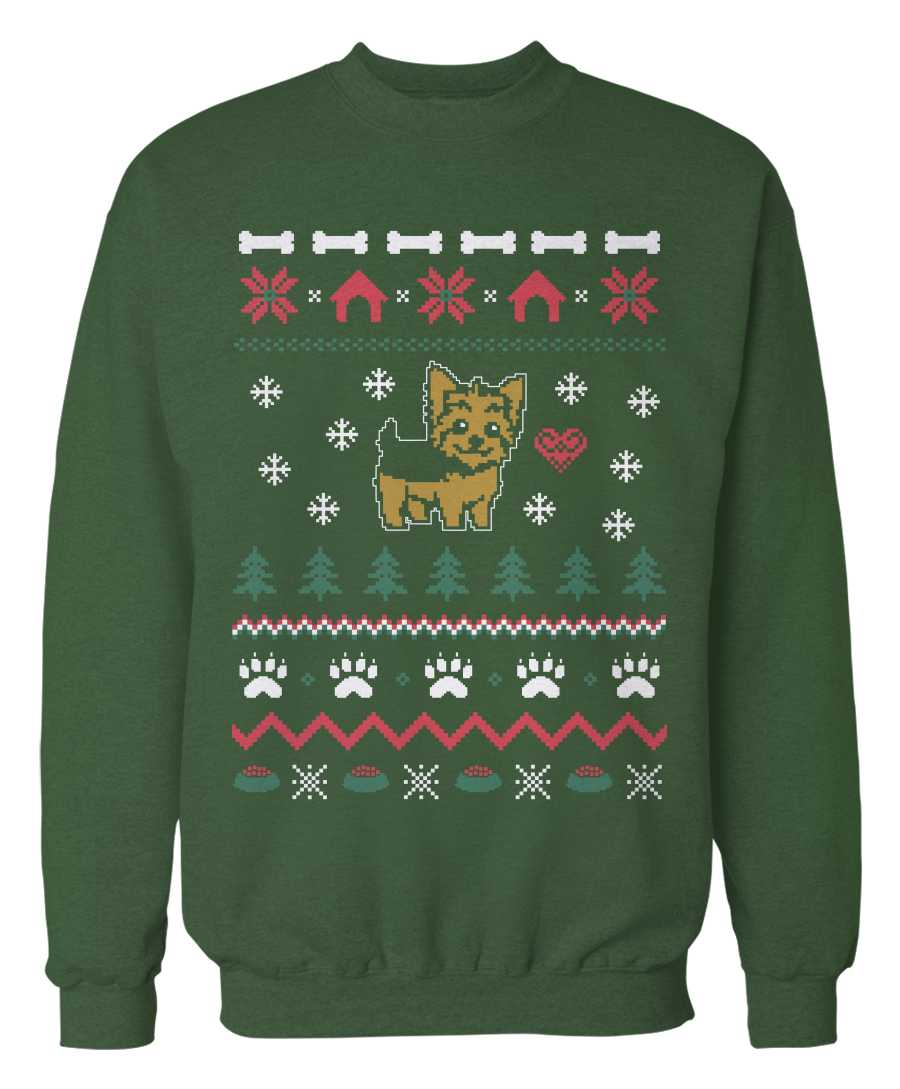 Yorkie Ugly Christmas Sweater - Holidays