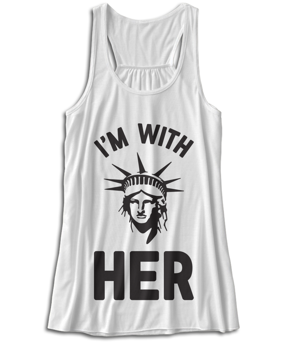 I'm With Her - Statue of Liberty T-Shirt