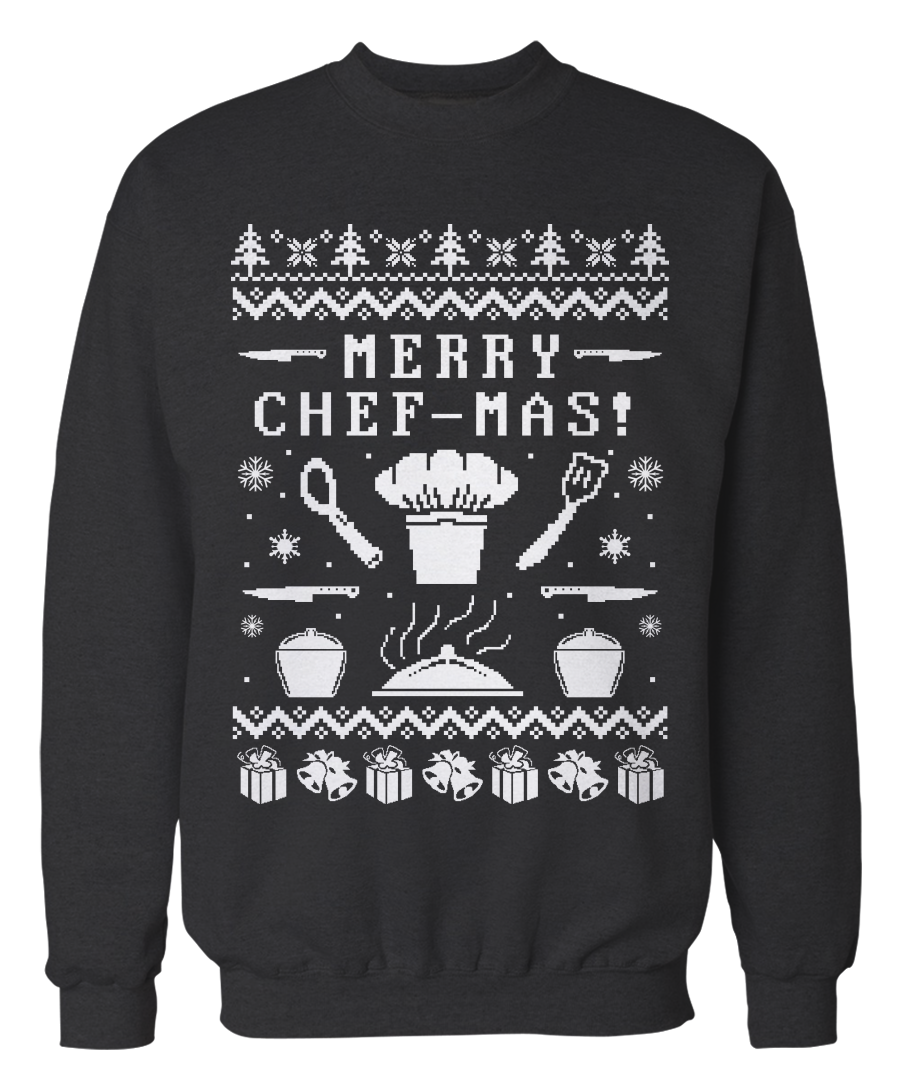 Merry Chef-mas - Ugly Chef Sweater - Holiday Apparel