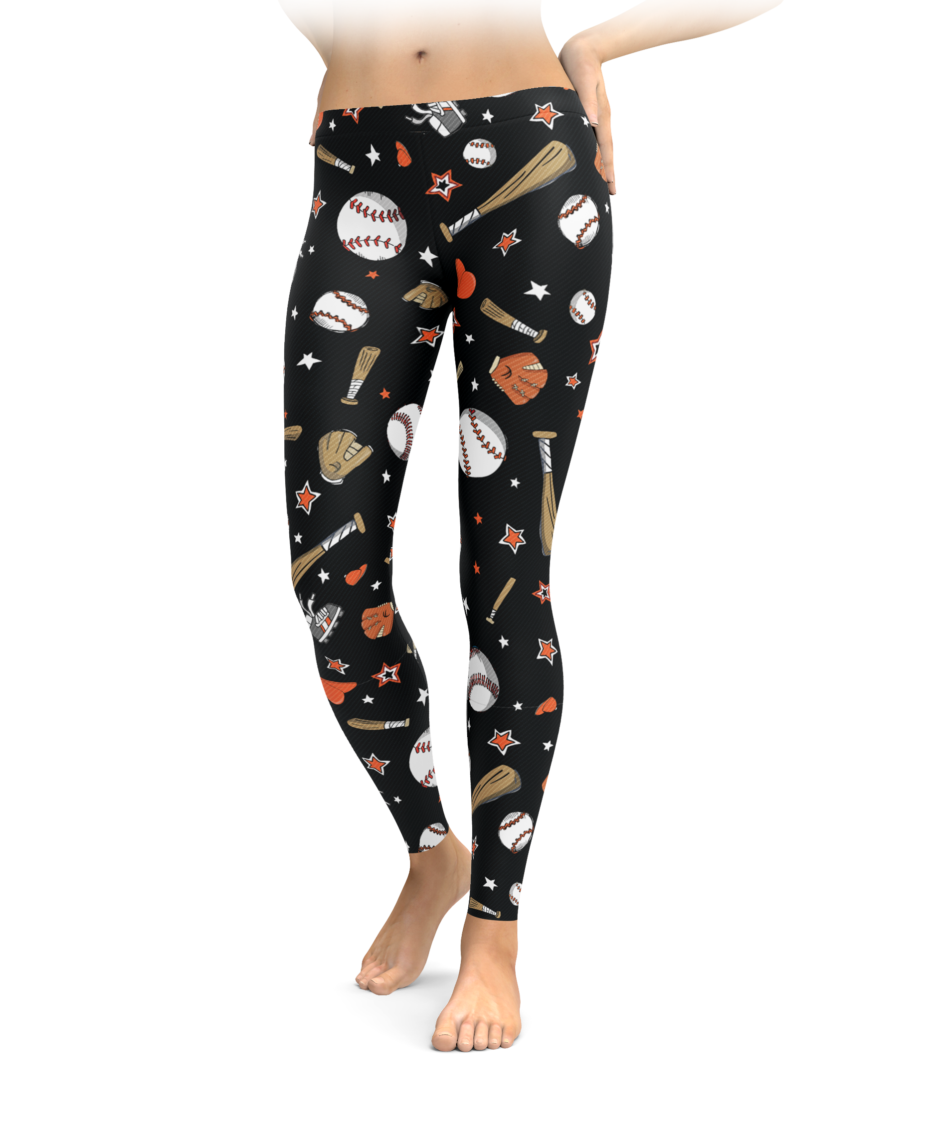 San Francisco Baseball Cartoon Leggings