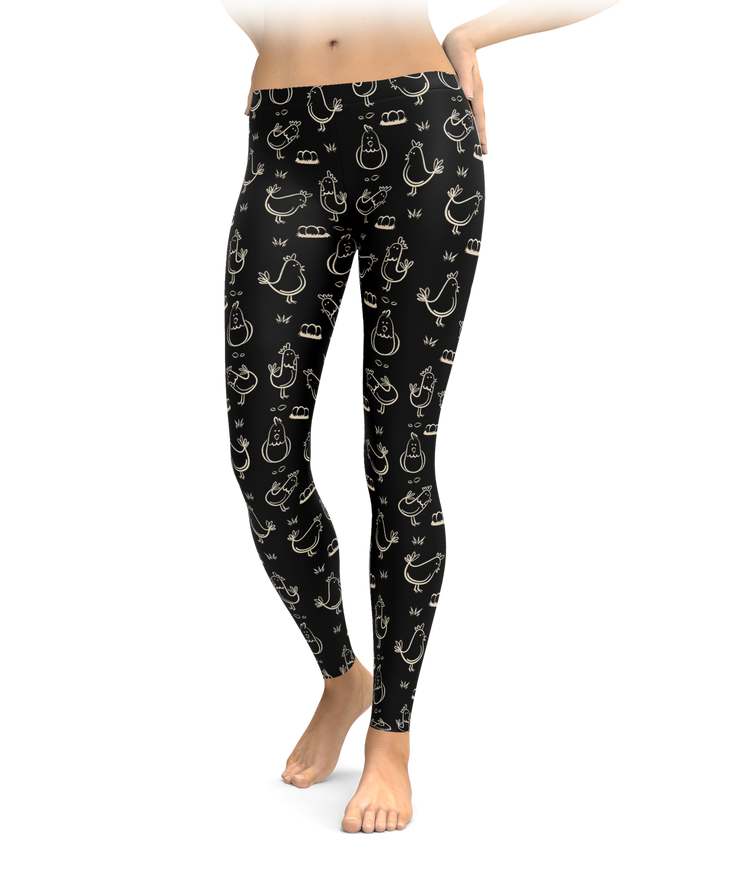 black and tan leggings