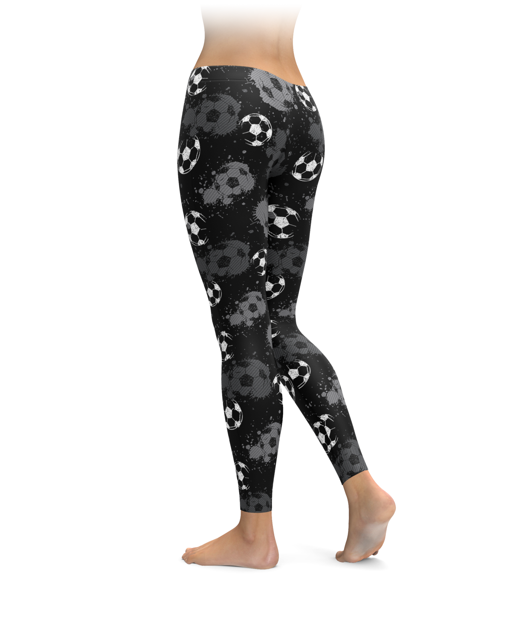 Paint Splatter Soccer Ball Leggings