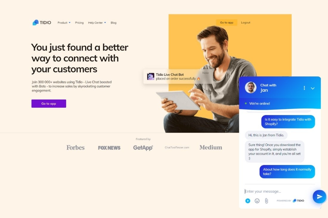Tidio Live Chat for Shopify