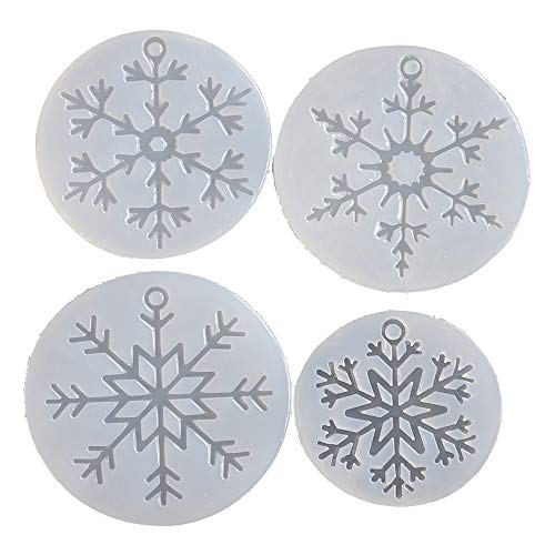 Snowflake Assortment Silicone Mold (3 Cavity), Christmas Charm Making, MiniatureSweet, Kawaii Resin Crafts, Decoden Cabochons Supplies