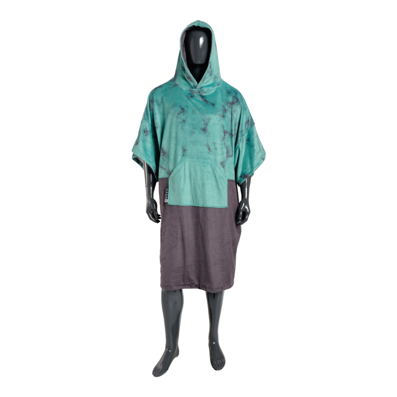 PLUSH PONCHO UNO TEAL MARBLE MDNS SURF SURF ACCESSORIES