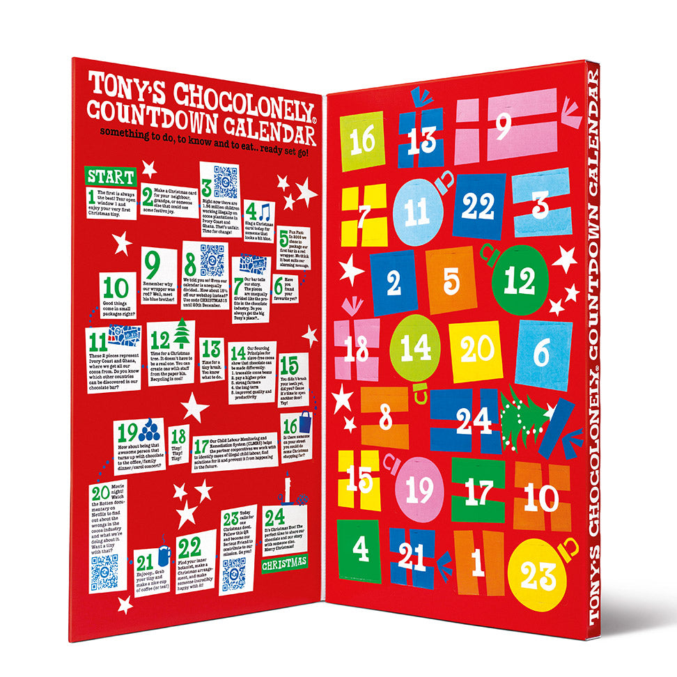 Tony's Chocolonely Countdown Advent Calendar 225g Ratton Pantry